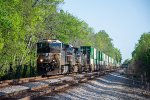 NS 4268 leads a northbound intermodal Sycamore Creek Road 